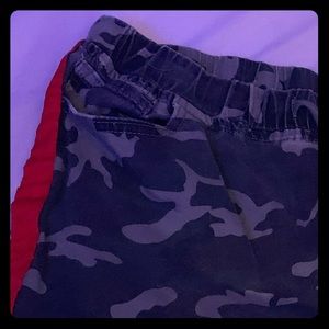 Cute Camo Pants with a Red stripe